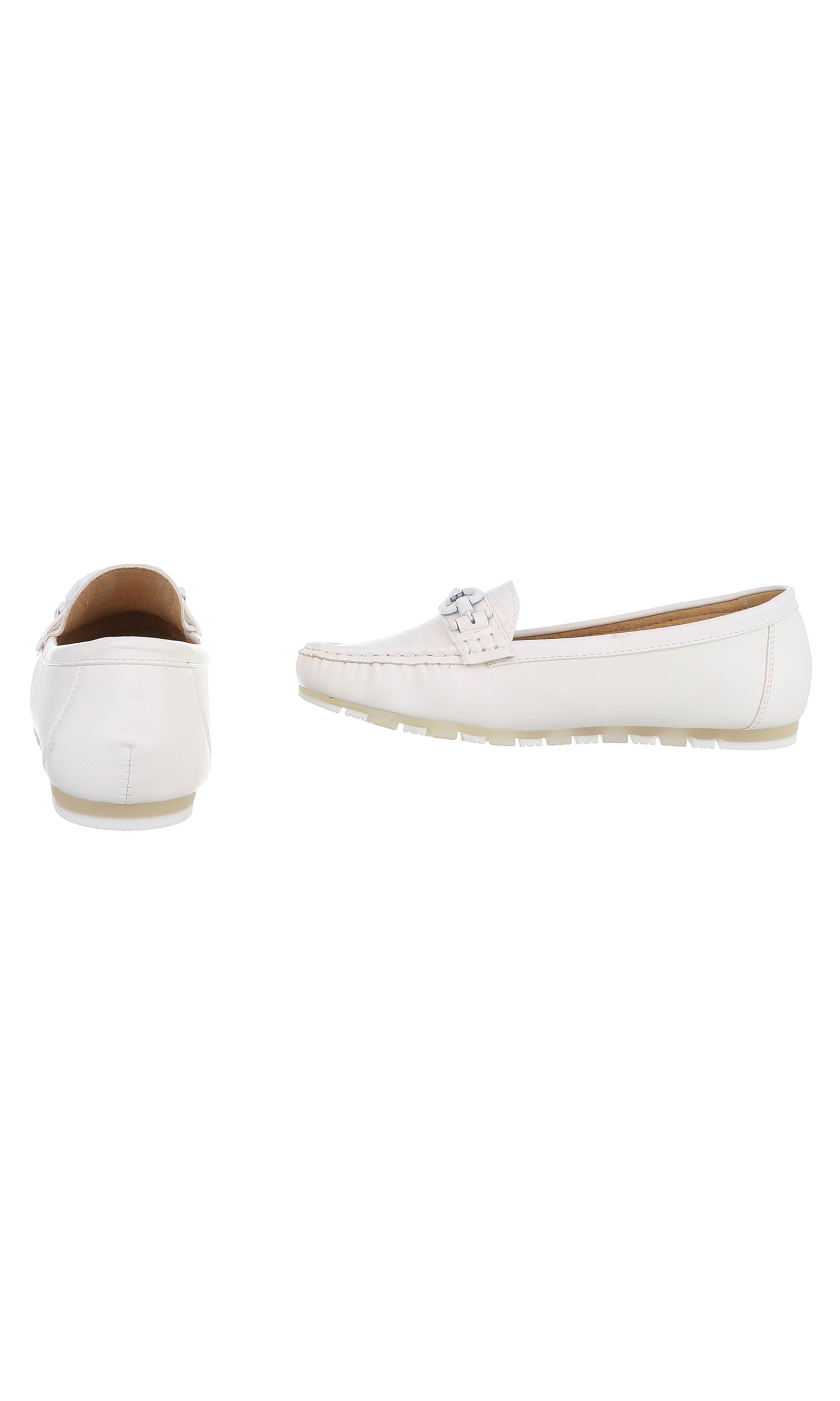 Ital-Design Classic Flats in White