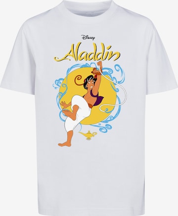 T-Shirt 'Aladdin Rope Swing' F4NT4STIC en blanc : devant