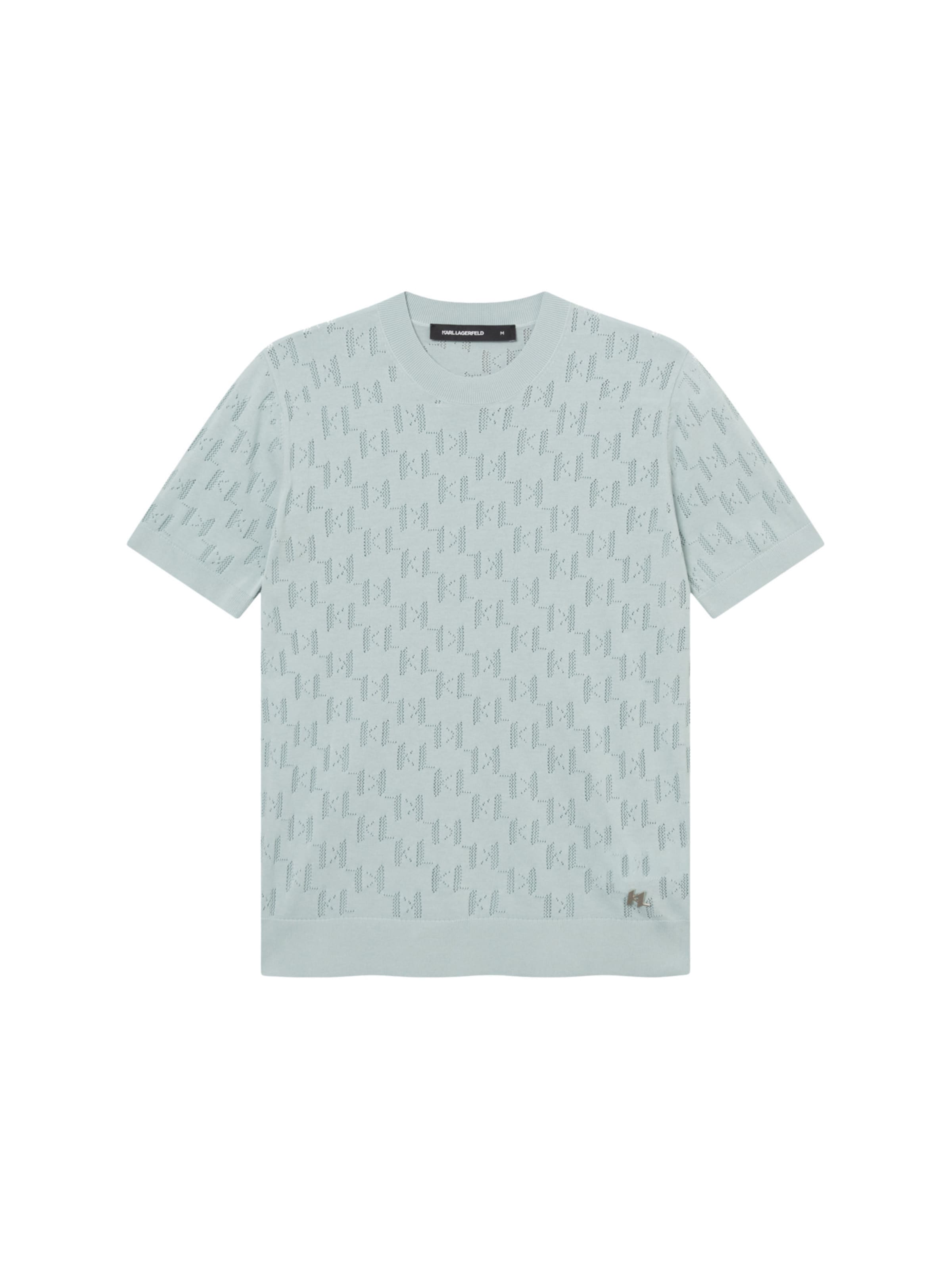 Maglietta ' 655004 ' di Karl Lagerfeld in blu: frontale