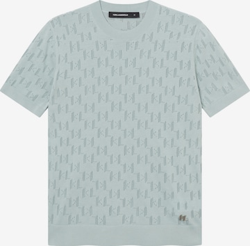 Maglietta ' 655004 ' di Karl Lagerfeld in blu: frontale