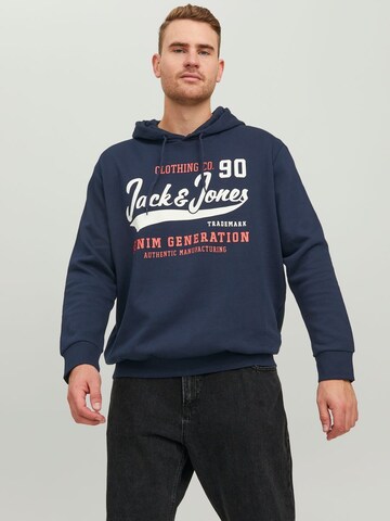 Sweat-shirt Jack & Jones Plus en bleu : devant