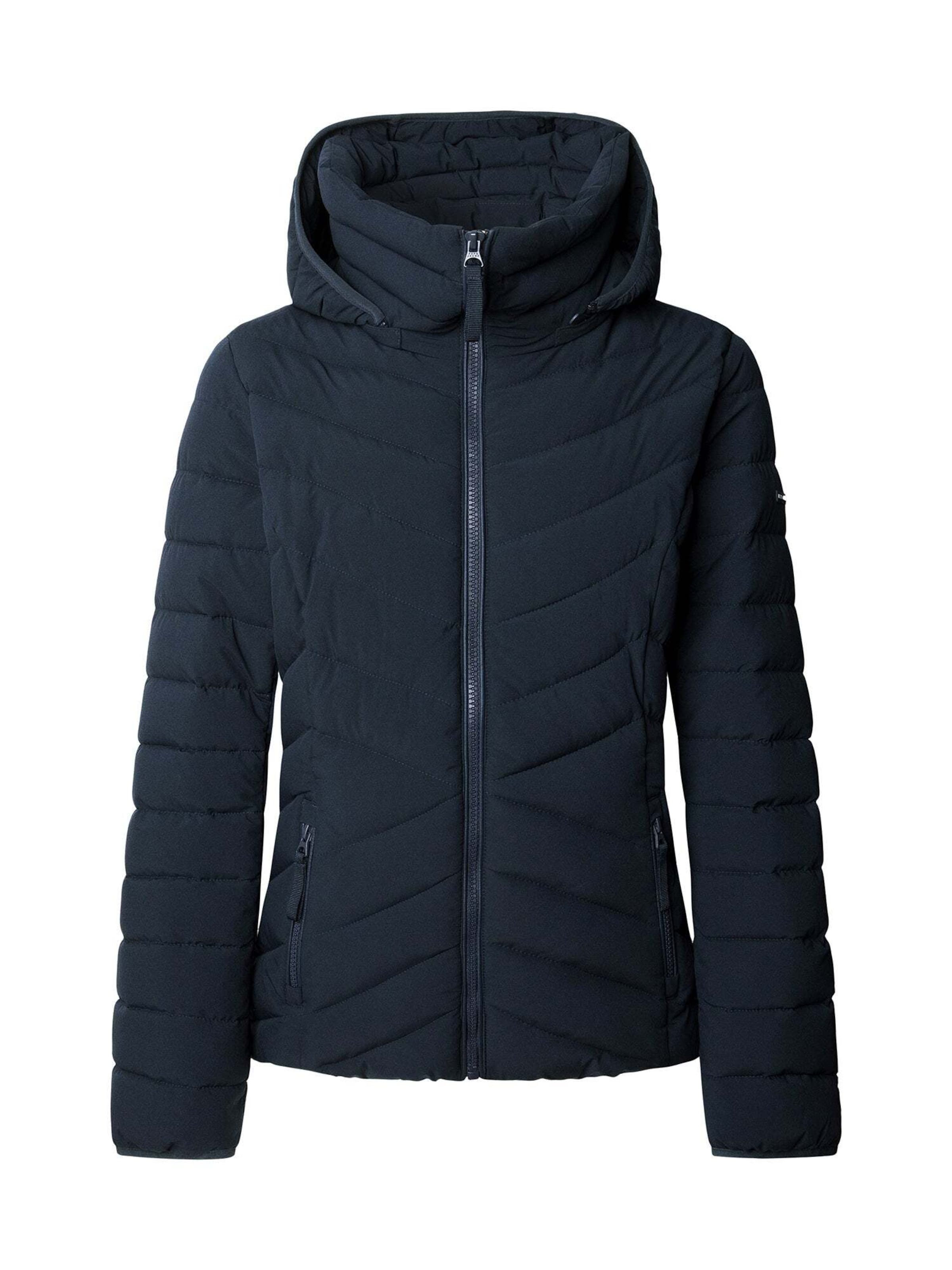 Pepe Jeans Winterjas 'SANN SHORT' in Blauw: voorkant