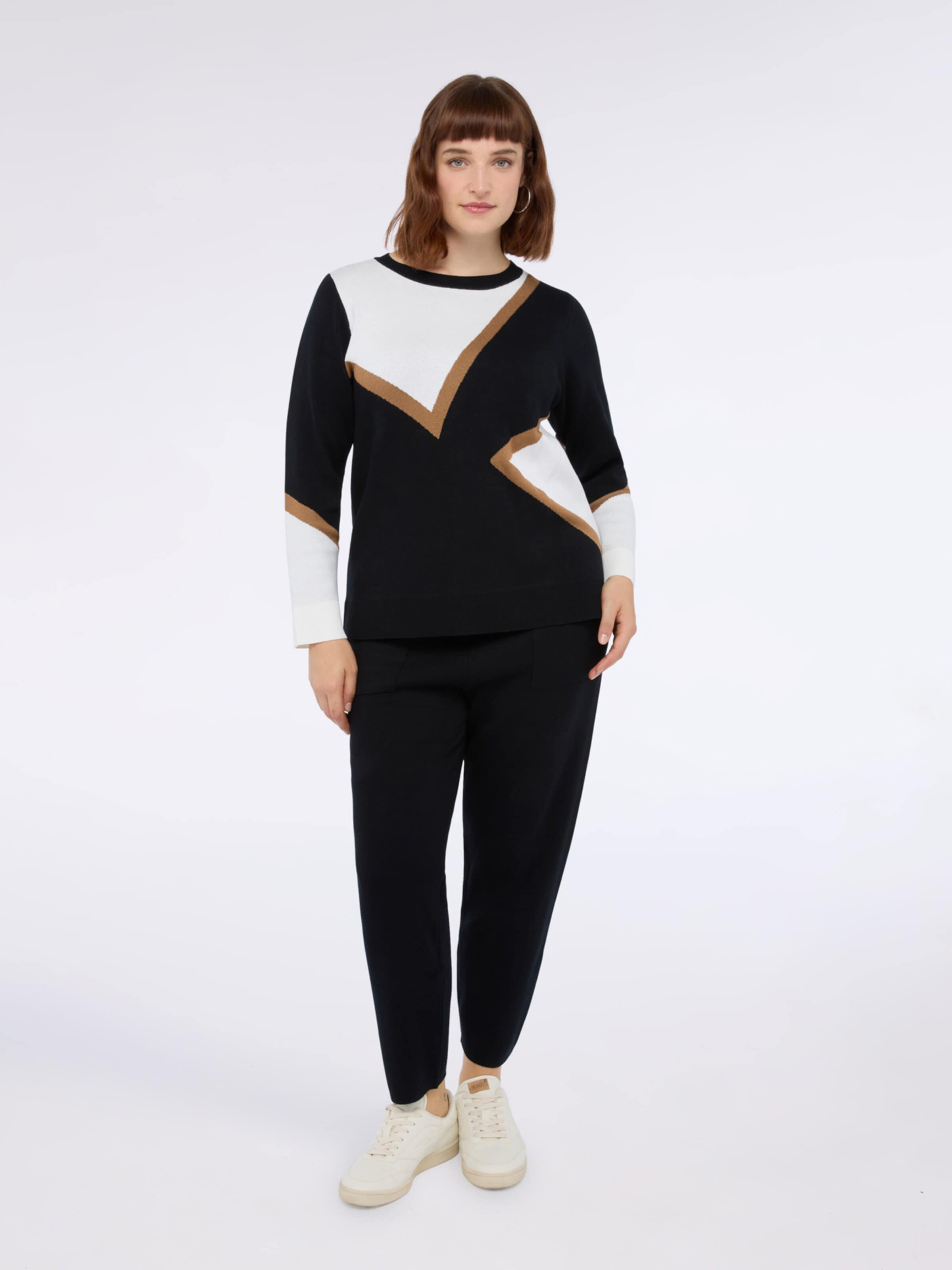 Regular Pantalon Fiorella Rubino en noir : devant