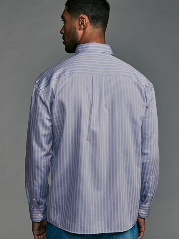 Next Regular fit Button Up Shirt in Blue