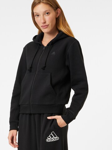 ADIDAS SPORTSWEAR Sports sweat jacket 'All Szn' in Black: front