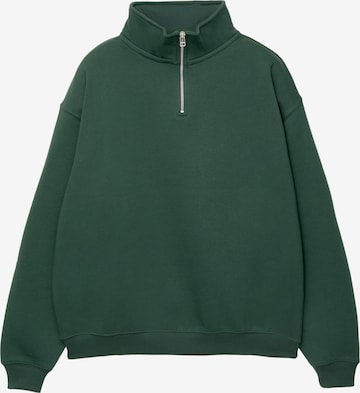 Sweat-shirt Pull&Bear en vert : devant