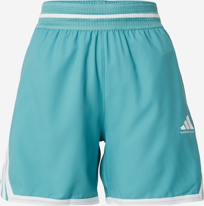 ADIDAS ORIGINALS Sportshorts 'CRAZYLITE' in XS in türkis / weiß, Produktansicht