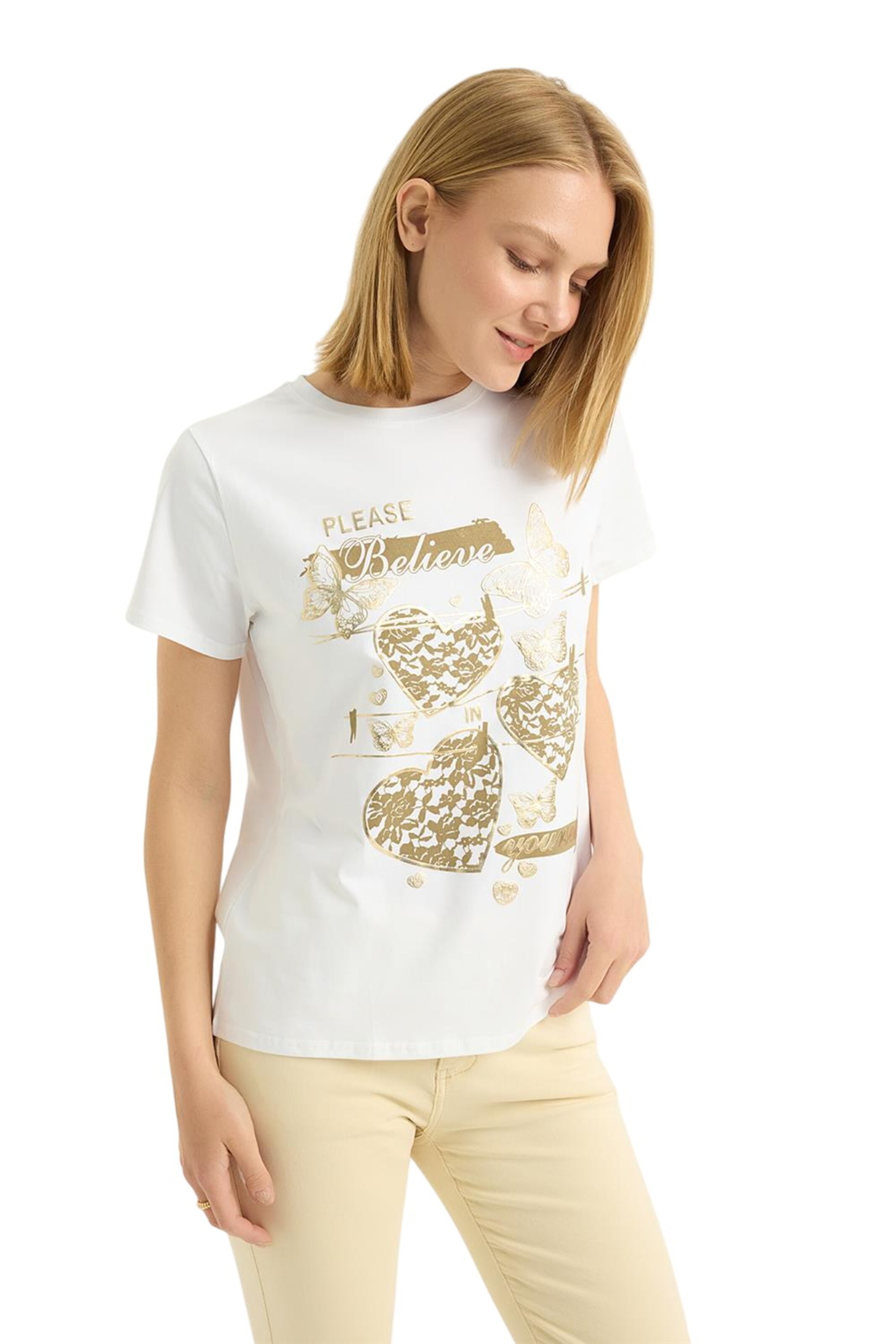 T-shirt HOME STORE en blanc