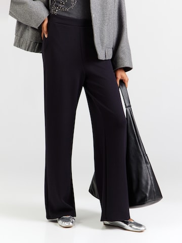 Loosefit Pantalon PIECES en noir : devant