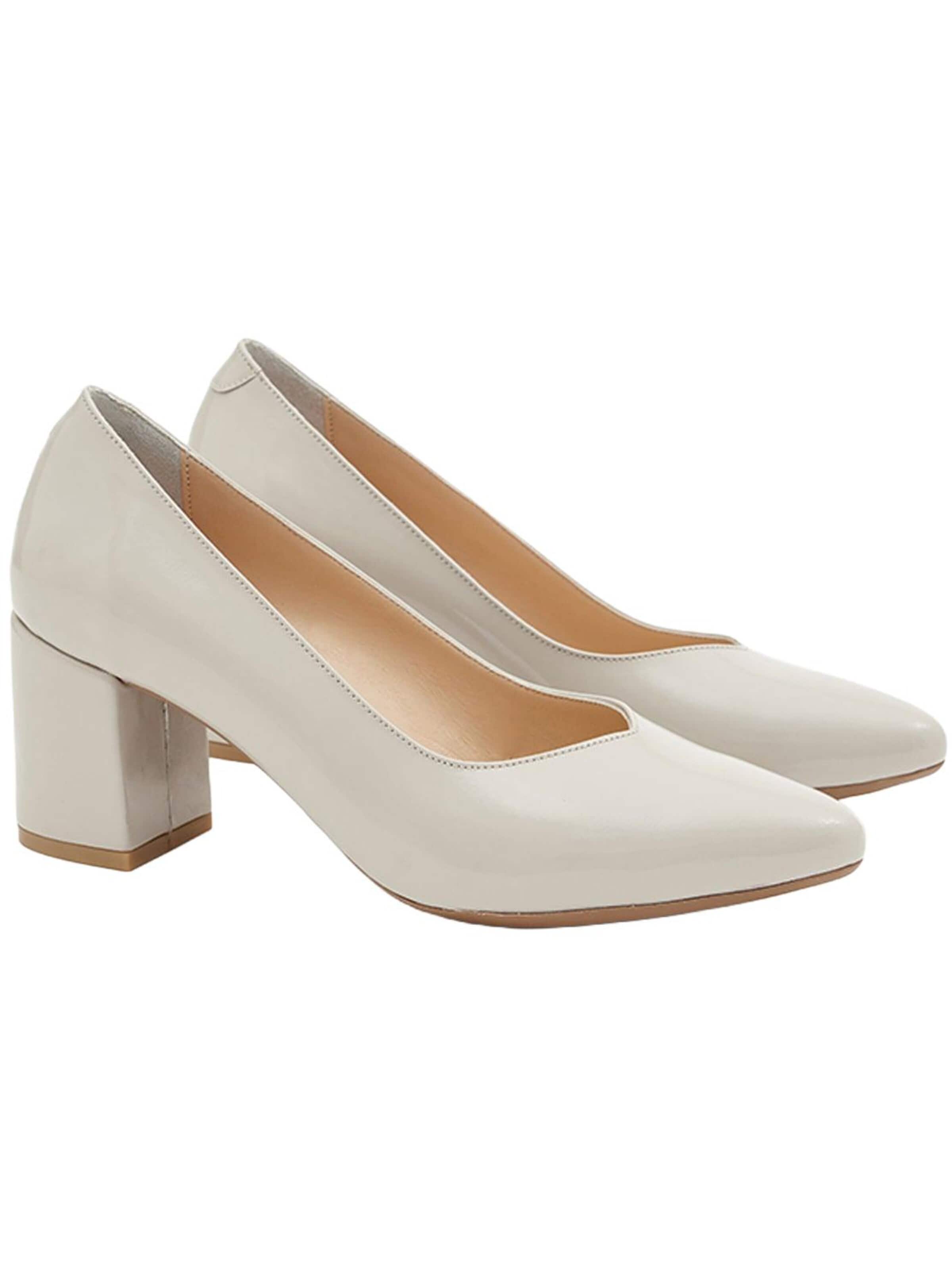 Desa Slingpumps 'Pumps mit Blockabsatz' in Beige: voorkant