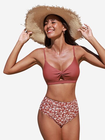 Cupshe Bustier Bikini in Rot: Vorderseite