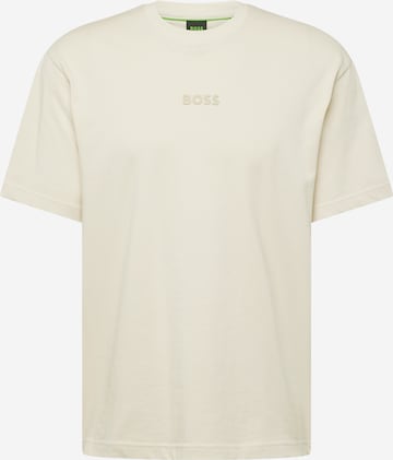 Maglietta di BOSS in beige: frontale
