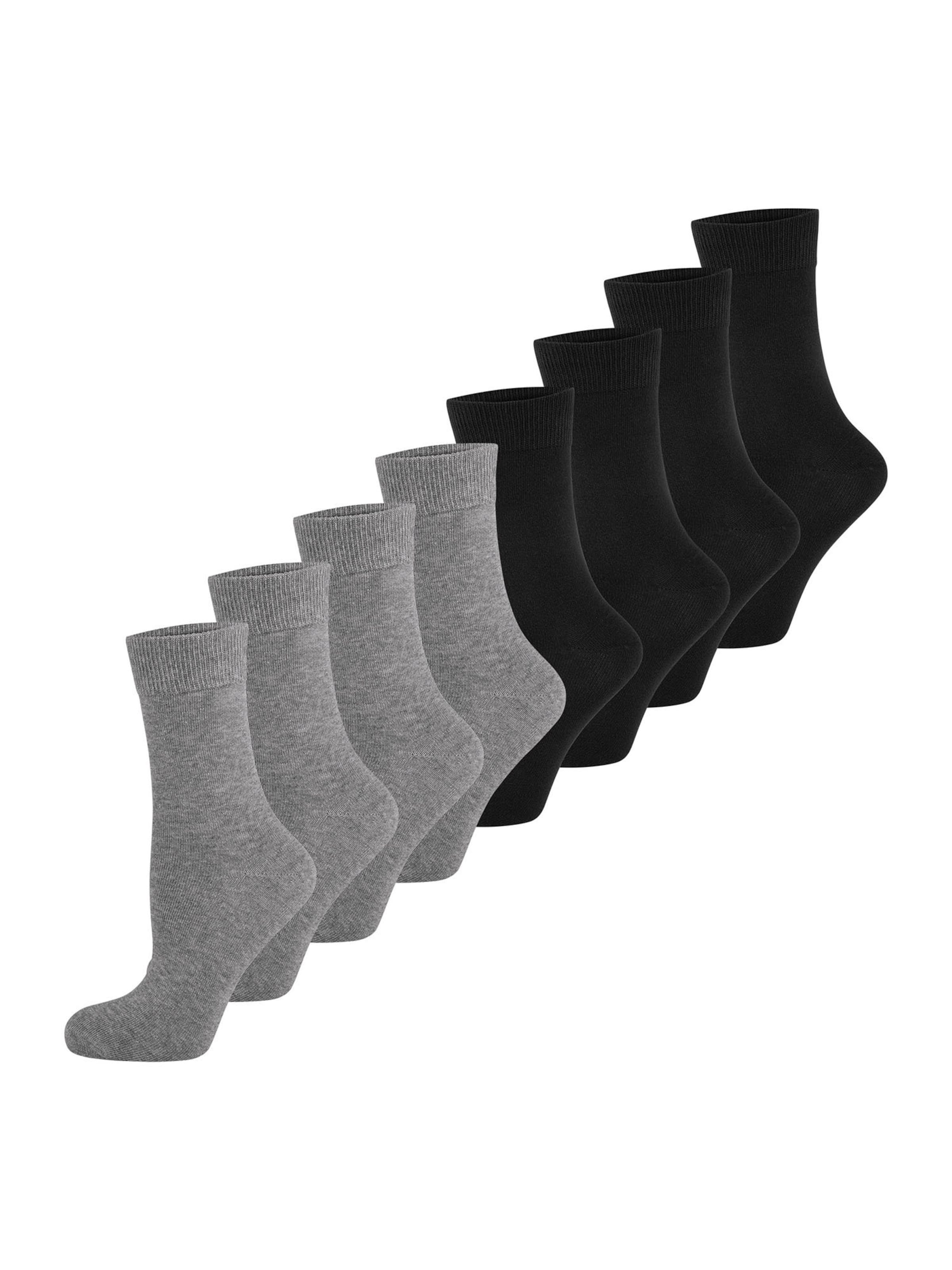Nur Die - Meias ' Classic Komfortbund ' em cinzento: frente