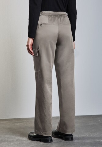 STREET ONE Wide leg Cargo Pants in Grey