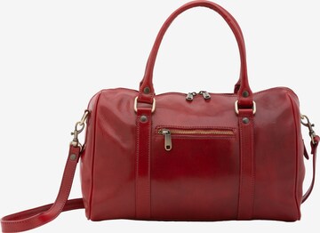 Borsa da viaggio 'Borsa a Bauletto Donna Pelle Vacchetta - Tracolla Rimovibile' di I Fratelli in rosso: frontale