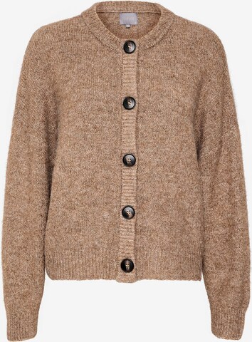 CULTURE Knit Cardigan 'Kimmy' in Brown: front