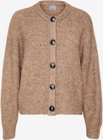 CULTURE Knit Cardigan 'Kimmy' in Brown: front