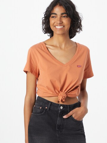 LEVI'S ®Majica 'LSE Perfect Vneck' - narančasta boja: prednji dio