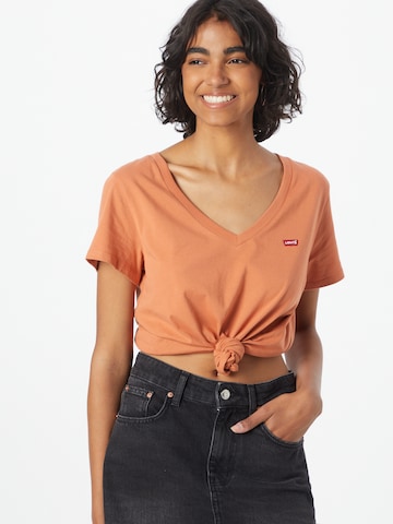 LEVI'S ® Tričko 'LSE Perfect Vneck' – oranžová: přední strana