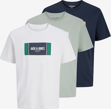 JACK & JONES Футболка 'JJHAYATO' в Белый: спереди