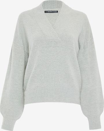 Threadbare Sweater 'Bloom' in Grey: front