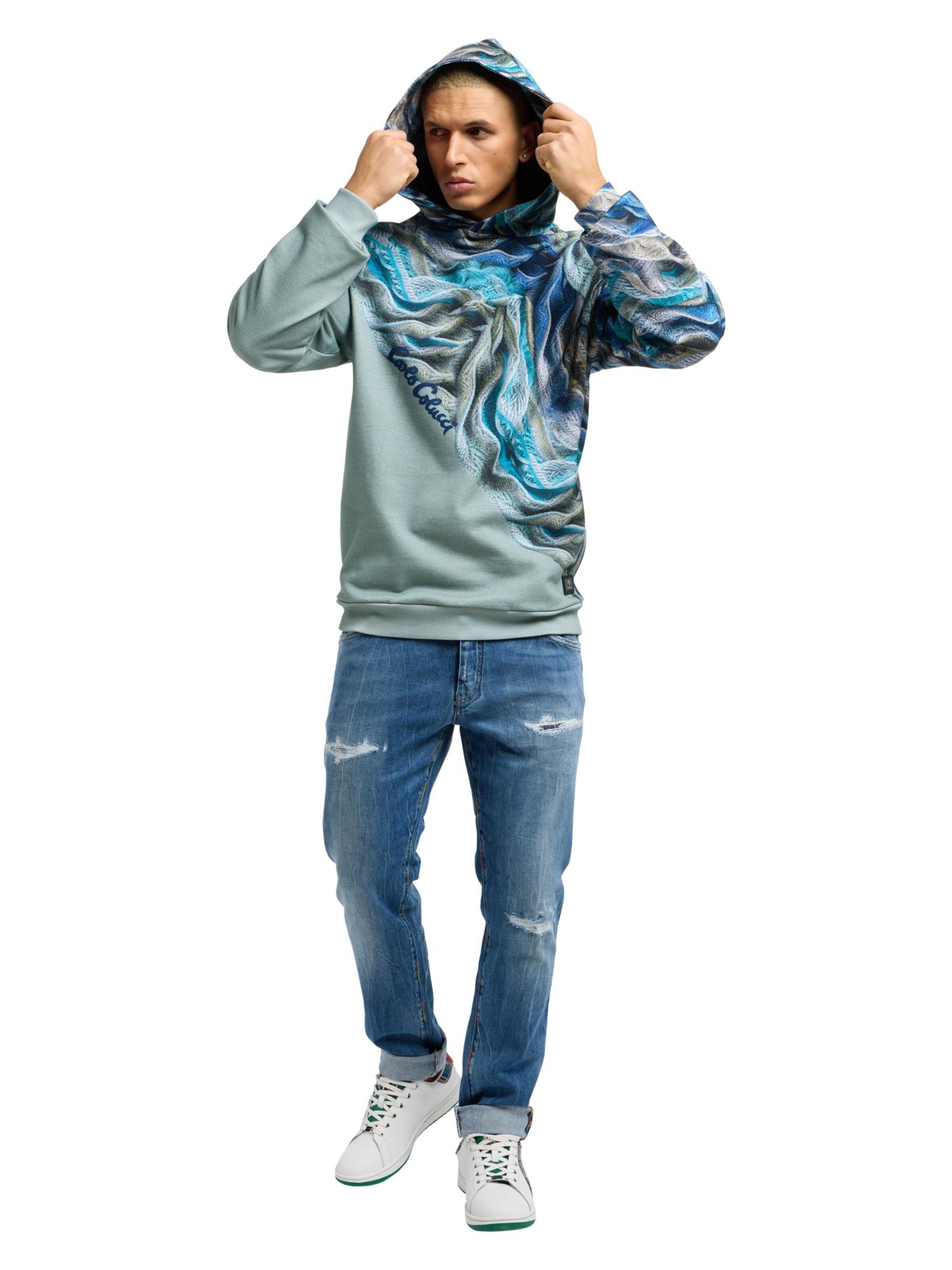 Carlo Colucci Sweatshirt 'Draicchio' in Groen