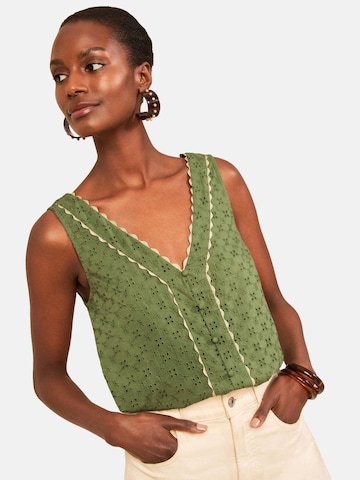 love & roses - Top en verde: frente