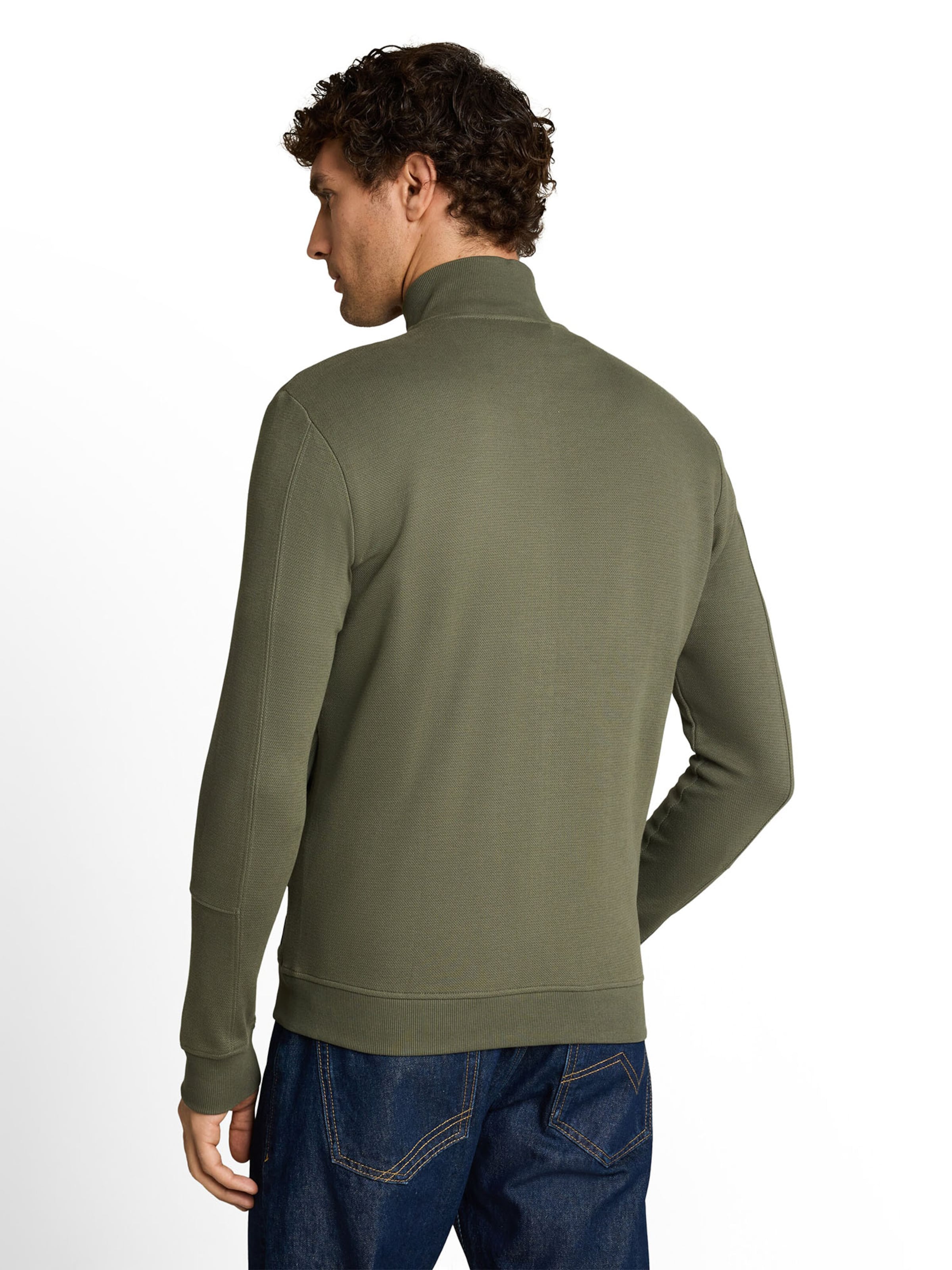 TOM TAILOR DENIM Sweatvest in Groen