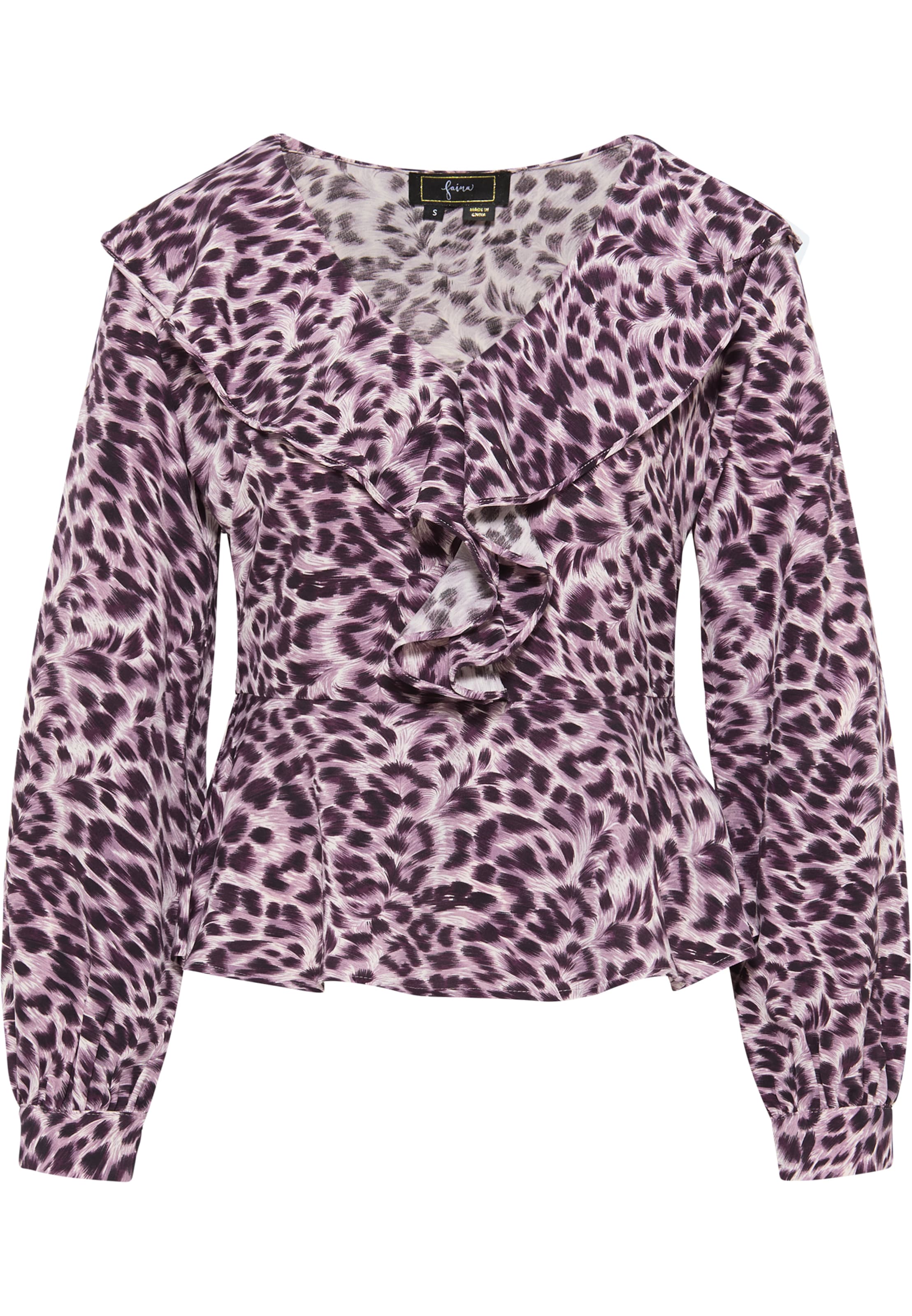 faina Bluse in Lila: Vorderseite