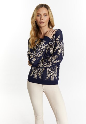 Pullover di Usha in blu: frontale