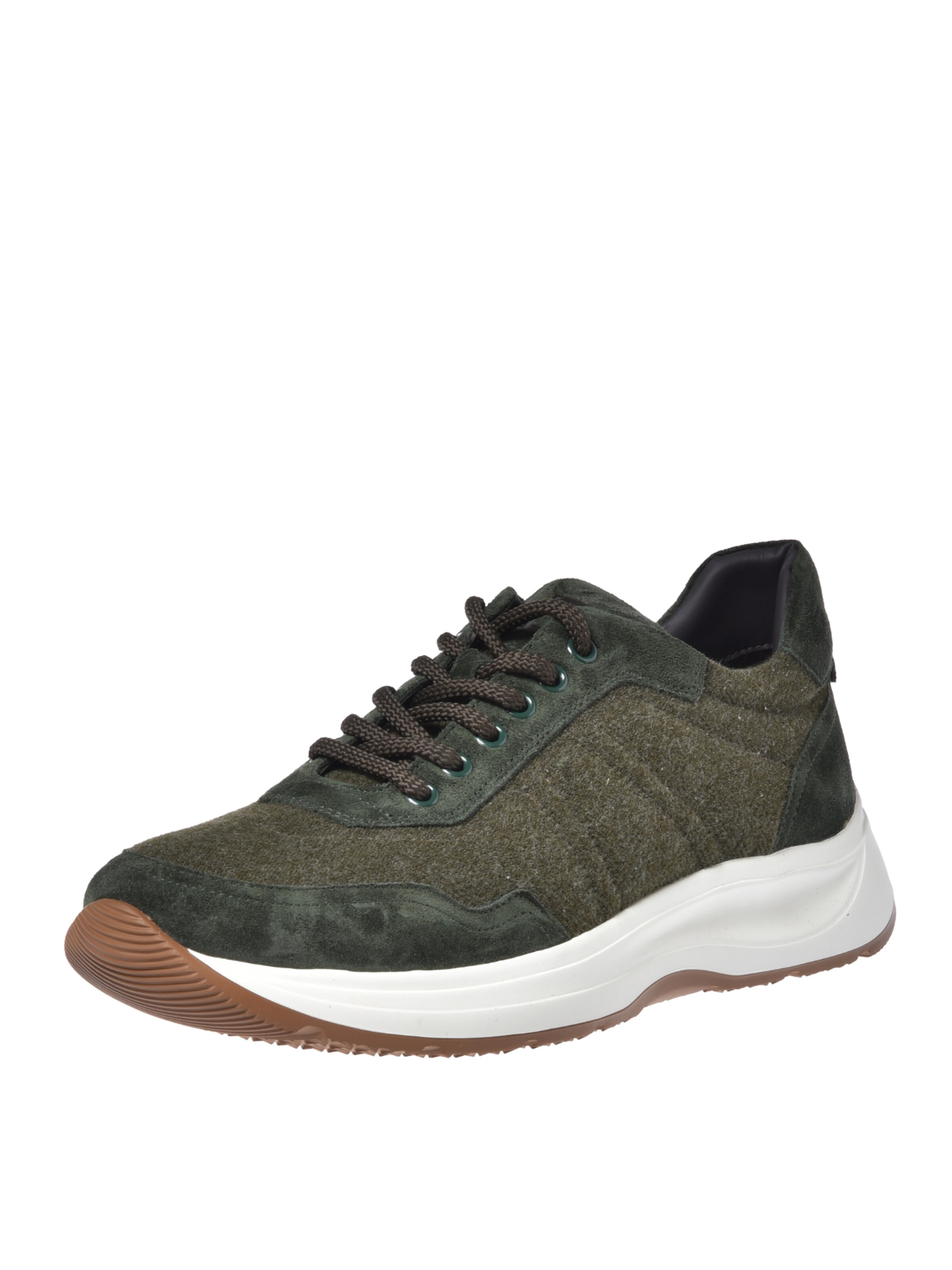 BALDININI Baskets basses en kaki, Vue avec produit