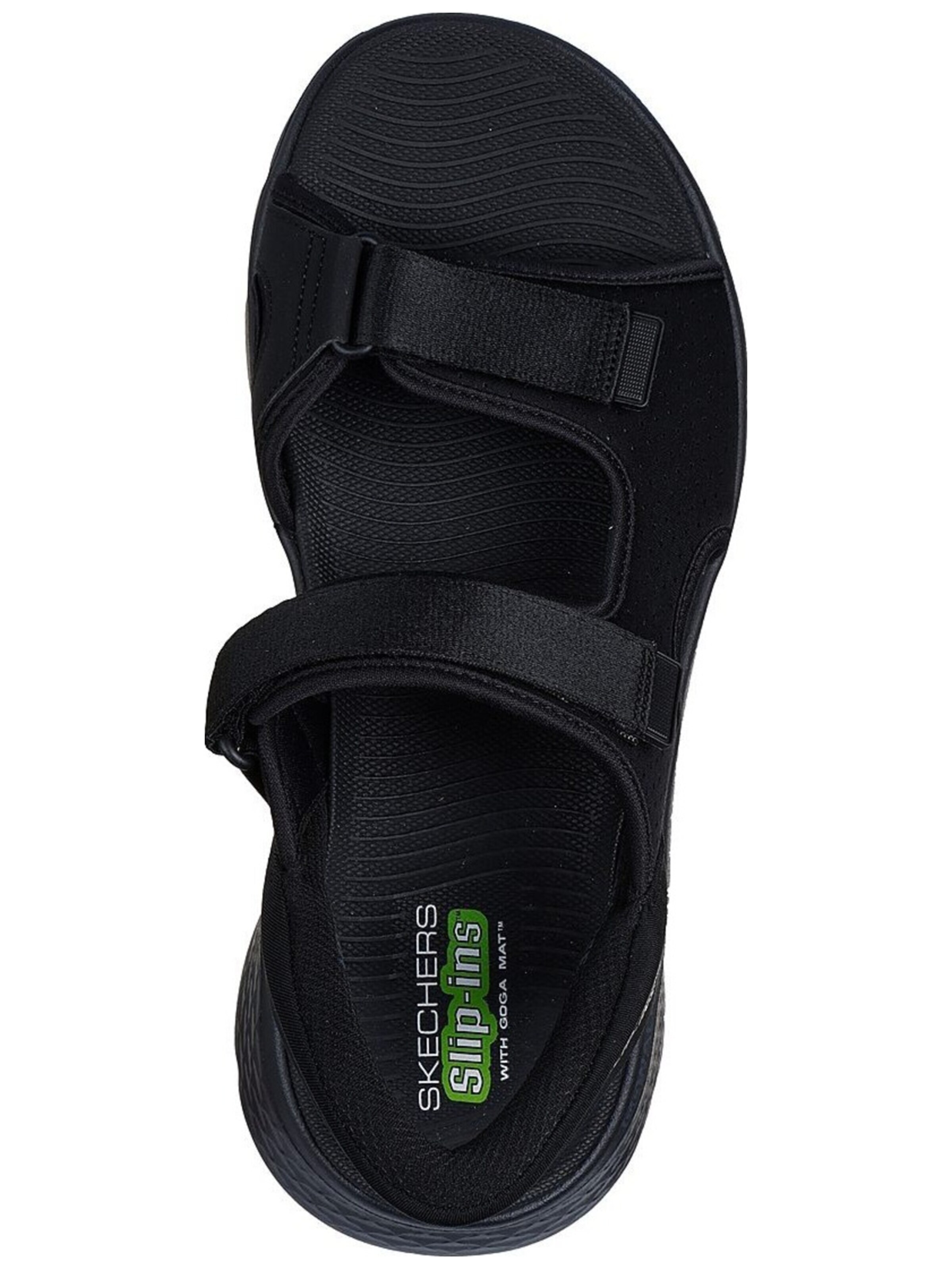 SKECHERS Sandalen 'Skechers Go Walk Flex Sandal-easy Entr' in Zwart