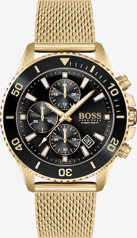 BOSS Black Analog Watch in Gold: front