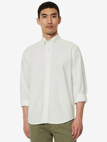 Marc O'Polo Regular fit Button Up Shirt in White: front