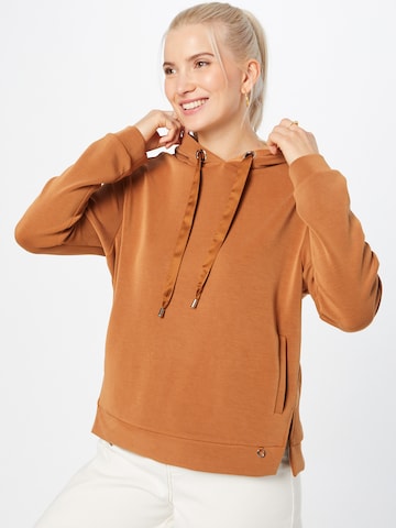 COMMA Sweatshirt in Brown: front