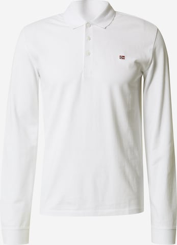 NAPAPIJRI - Camisa 'EALIS' em branco: frente
