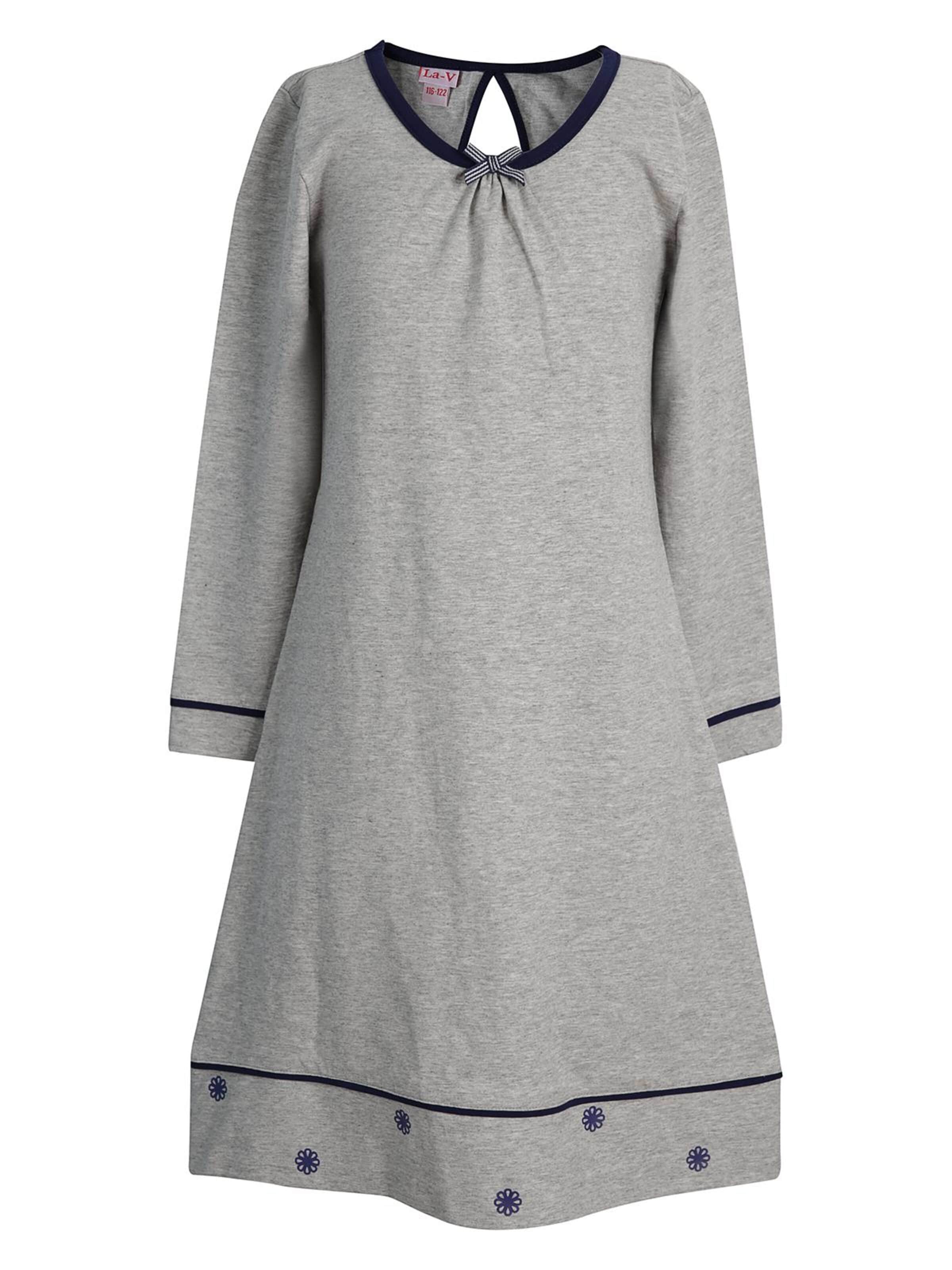 La V Nightgown 'Nachthemd Amy' in Grey: front