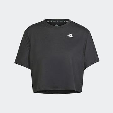 T-shirt fonctionnel ADIDAS PERFORMANCE en noir : devant
