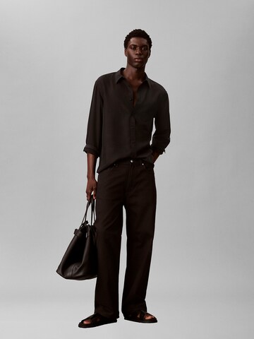 Coupe regular Chemise Calvin Klein en noir