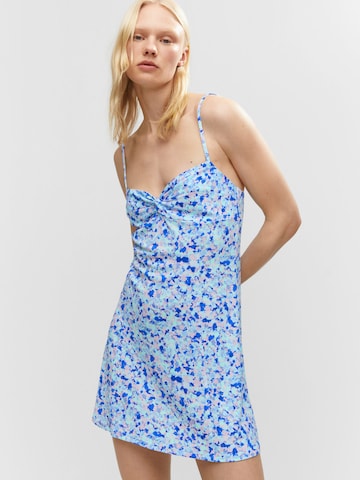 MANGO Summer Dress 'SEA' in Blue: front