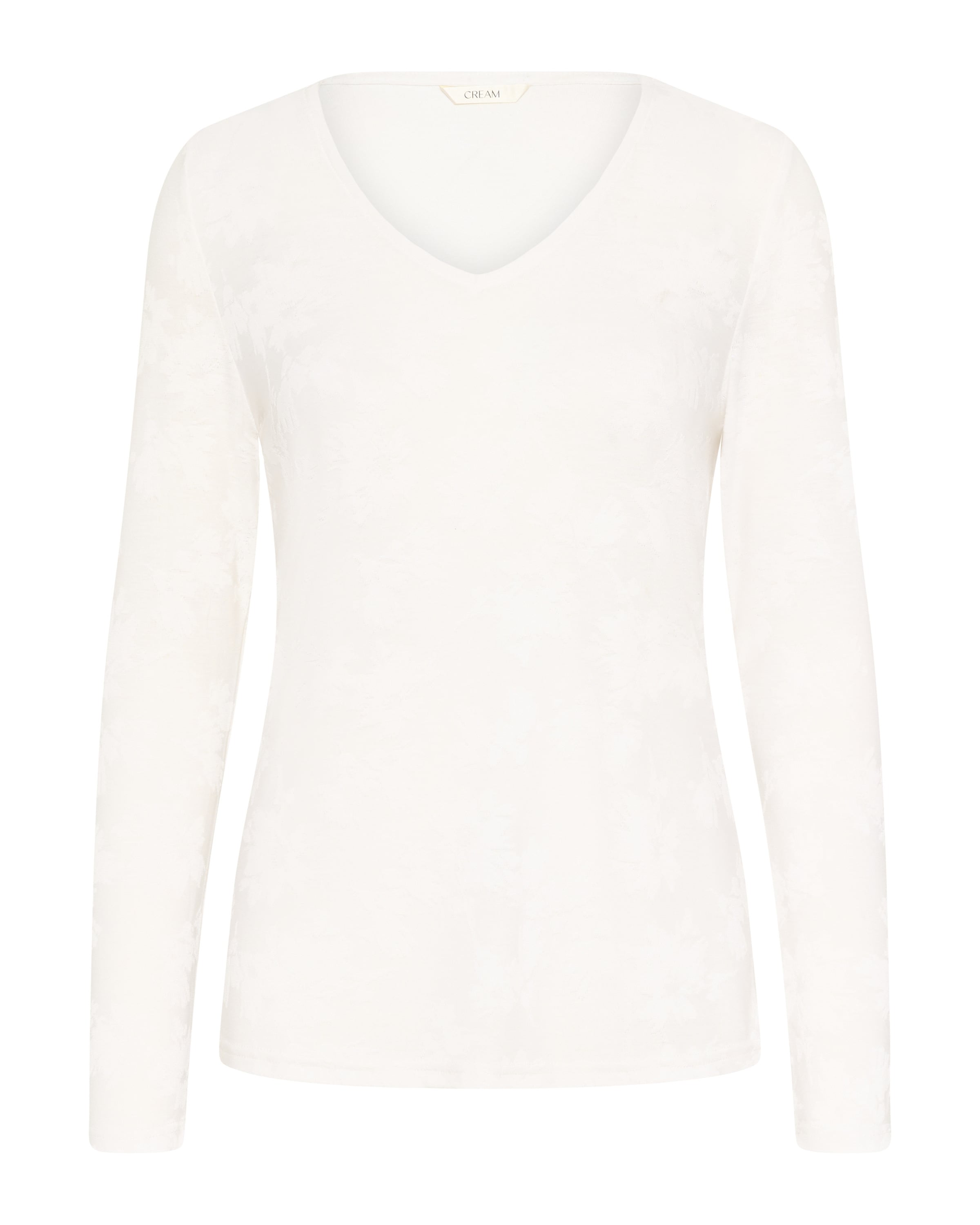 T-shirt 'CROlive' Cream en blanc : devant