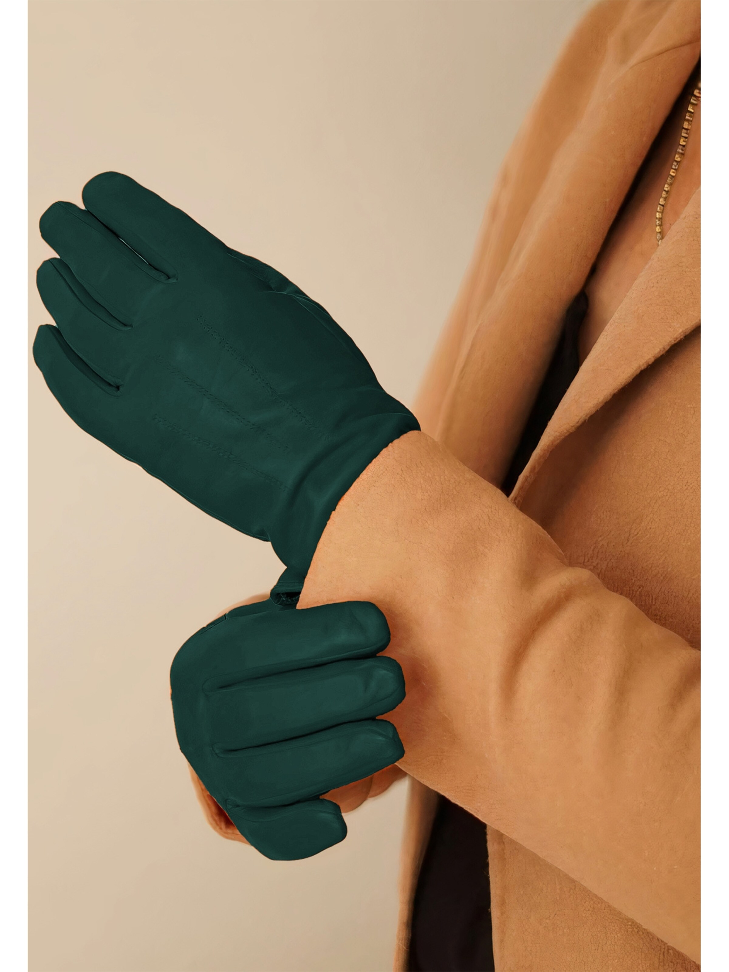 KESSLER Full Finger Gloves 'CARLA' in Green