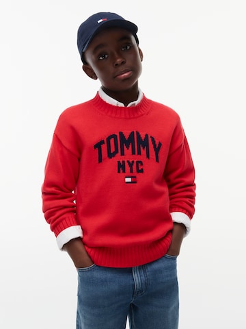 TOMMY HILFIGER Pulóver - piros: elől