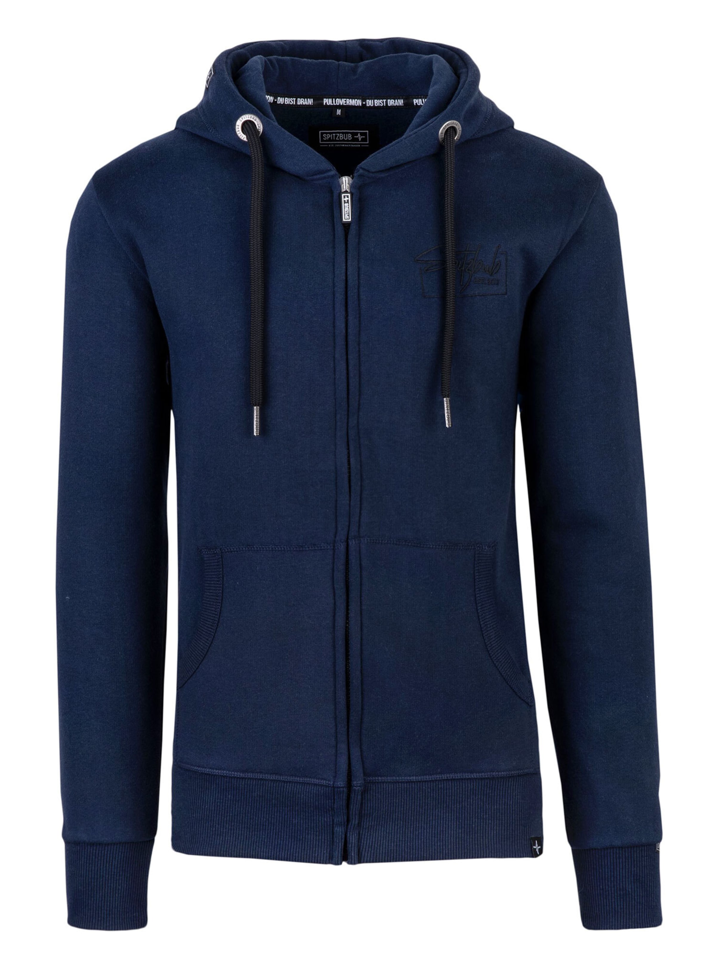 SPITZBUB Sweatjacke ' Street ' in Blau: Vorderseite