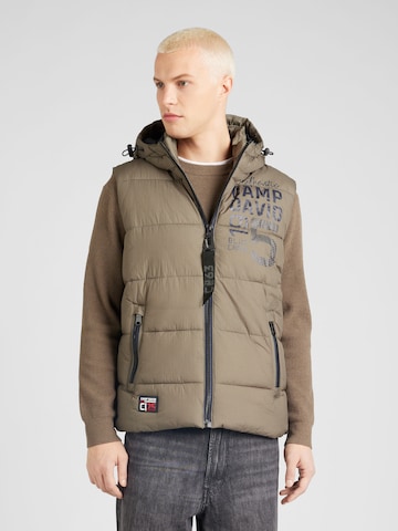 Gilet di CAMP DAVID in verde: frontale