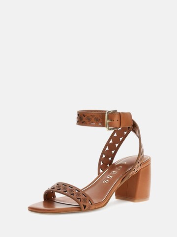 GUESS Strap Sandals 'Gastine' in Brown