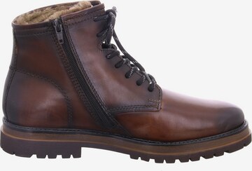 bugatti Lace-Up Ankle Boots in Brown