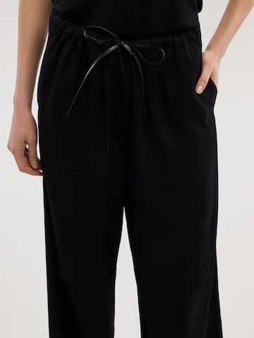 Trussardi Wide leg Broek in Zwart