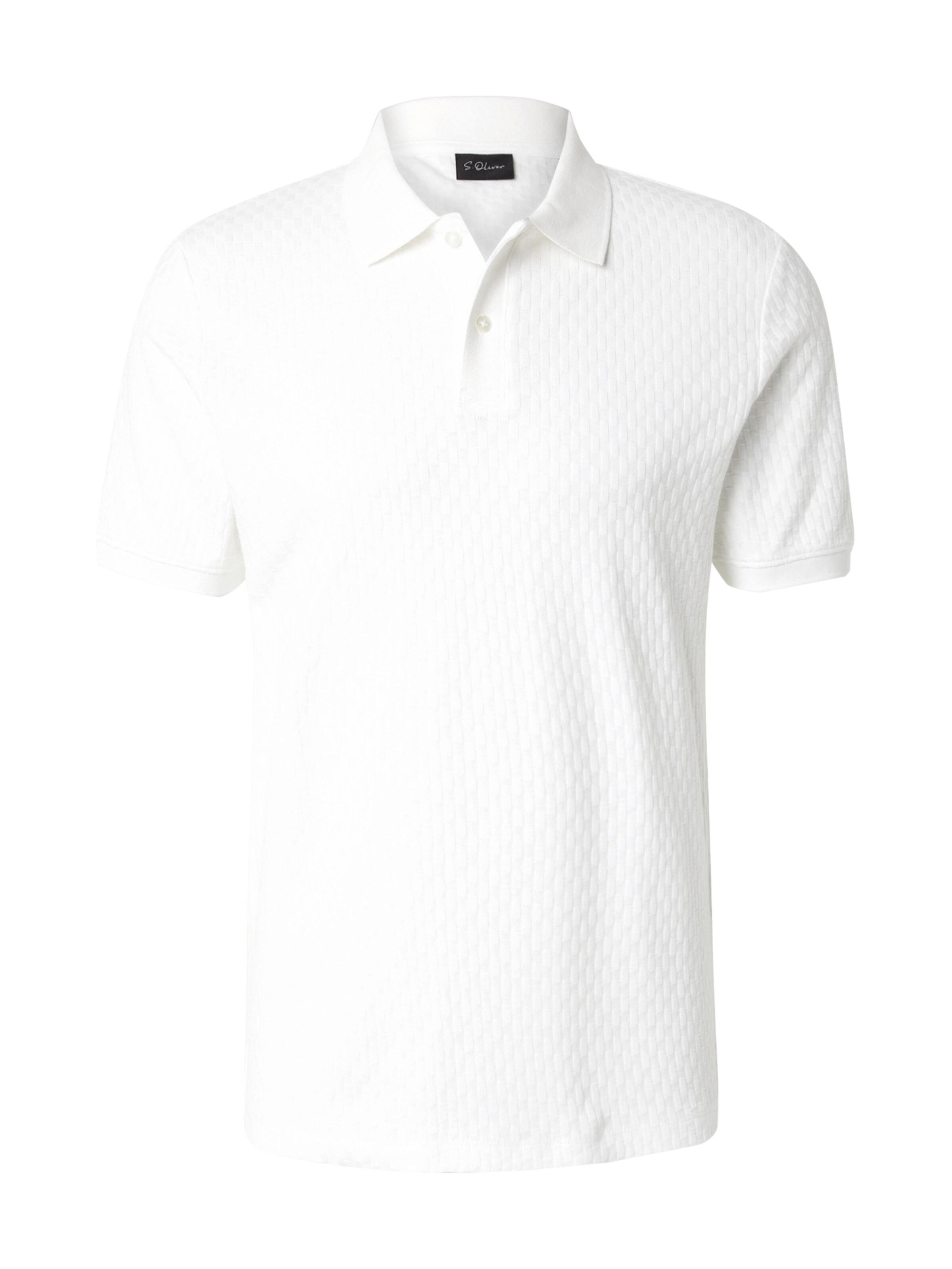 Tricou de la s.Oliver BLACK LABEL pe alb: față