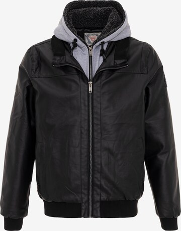 CIPO & BAXX Between-Season Jacket in Black: front